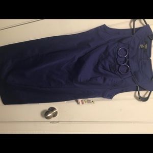 Sleeveless purple dress